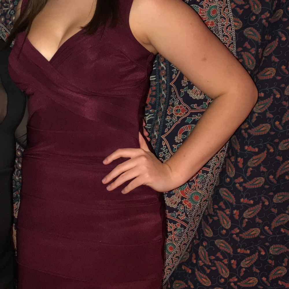 Maroon Bodycon dress